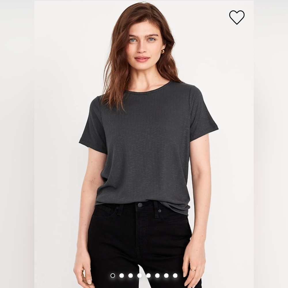 Old Navy | Charcoal Gray Luxe Slub Knit Tee - XXL